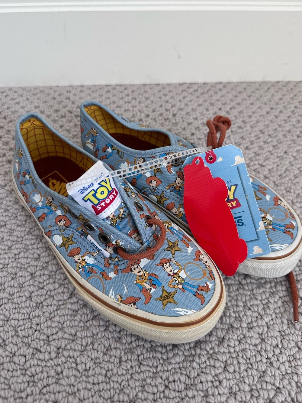 Vans  authentic Toy Story Kids lace up shoes 13.5